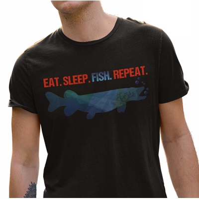 KOSZULKA EAT SLEEP FISH